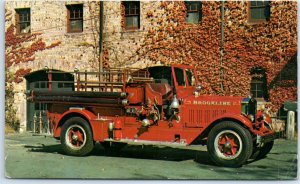 Postcard - 1931 American-LaFrance Fire Pumper, Brookline, Massachusetts, USA