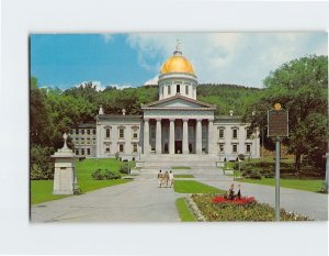 Postcard Vermont's Capitol, Montpelier, Vermont