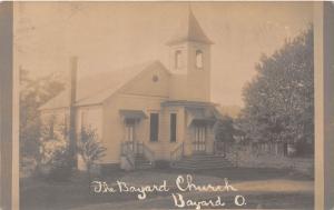 E70/ Bayard Ohio RPPC Postcard Columbiana County c1910 Church Building