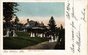 PC GOLF, USA, ME. BAR HARBOR, KEBO VALLEY GOLF CLUB, Vintage Postcard (b45393)