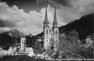 C041 Austria,  Admont Church vintage postcard