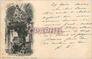 Postcard Mechelen Old Church ND Hanswyck Chair 1900 Map