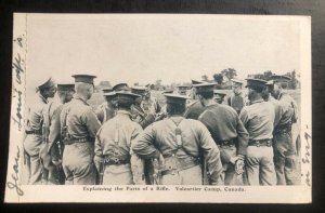 Mint Canada RPPC Postcard Explaining The Parts Of A Riffle Valcartier Camp