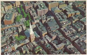 Massachusetts Boston Old North Church Aerial View