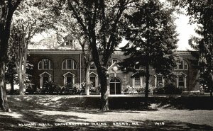 Vintage Postcard 1900's Alumni Hall University Of Maine Building Orono ME RPPC