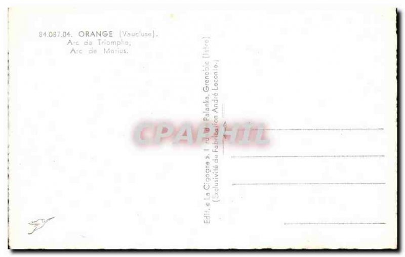 Postcard Old Orange Arc de Triomphe