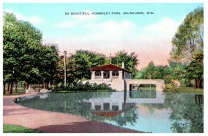 Humboldt Park Milwaukee Wisconsin Postcard