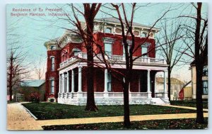 INDIANAPOLIS, IN Indiana ~ Ex PRESIDENT HARRISON'S Residence c1900s   Postcard