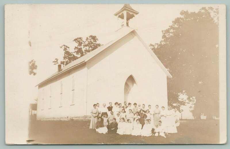 RPPC 10 Churches~Some Congregations~Steeples~.New Construction~Belfries~1905-20s 