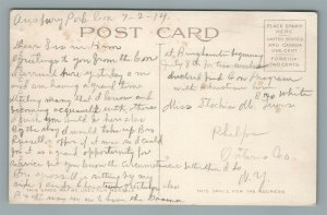 ASBURY PARK NJ SECOND AVENUE ANTIQUE POSTCARD