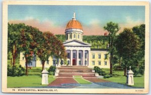 Postcard - State Capitol - Montpelier, Vermont