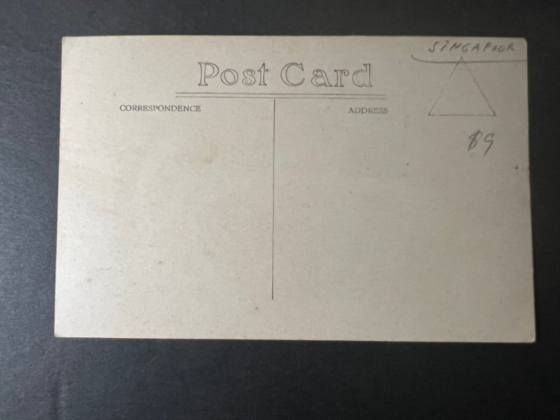 Mint Singapore Postcard RPPC Street Building View
