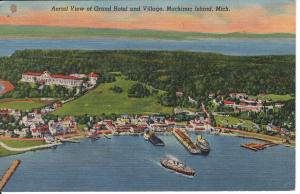 US    PC1336  GRAND HOTEL AND VILLAGE, MACKINAC ISLAND, MI