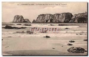 Old Postcard Camaret sur Mer Pointe Peas to the Beach of Veryhac