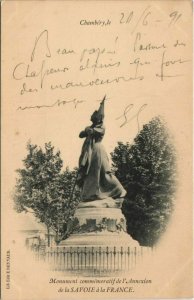 CPA CHAMBERY Monument de l'Annexion de la Savoie a la France (1192658)