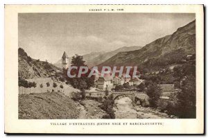 Old Postcard Calendar 1926 PLM Entraunes Village between Nice and Barcelonnette