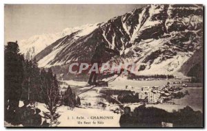 Chamonix Old Postcard A ski jump
