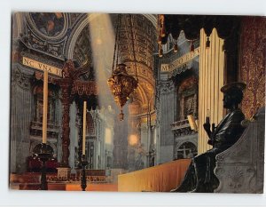 Postcard St. Peter's Basilica (Interior), Rome, Italy