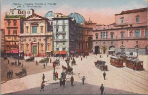 Postcard Piazza Trento e Trieste Napoli Italy