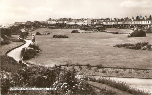 View of Crescent Gardens, Waterloo  Vintage English photo PC 1940s