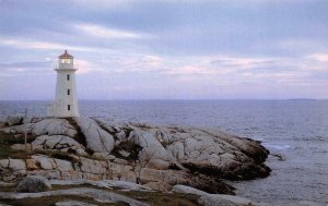 ST MARGARET'S BAY, NS Canada  PEGGY'S POINT LIGHTHOUSE  Lavender Sky Postcard