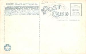 Civil War Post Card Old Vintage Antique Postcard Picketts Charge, Battle of G...