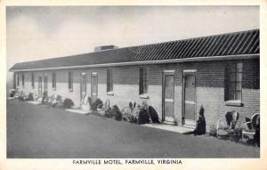 Farmville Virginia Motel Street View Antique Postcard K104892