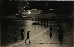 CPA La BAULE - L'estacade et la plage - Effet de nuit (587704)