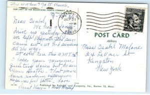 1966 Our Lady of the Mountains Church North Conway New Hampshire Postcard A77