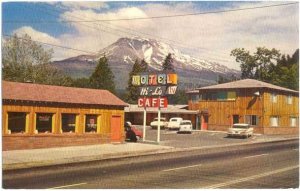 Hi-Lo Motel & Cafe, Weed, California, CA,  1975 Chrome