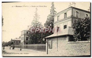 Old Postcard Rennes Entree of God Hotel
