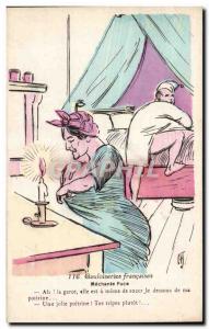 Humor - Illustration - Mechante Chip - Old Postcard