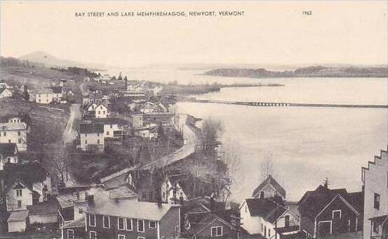 Vermont Newport Bay Street and Lake Memphremagog Artvue