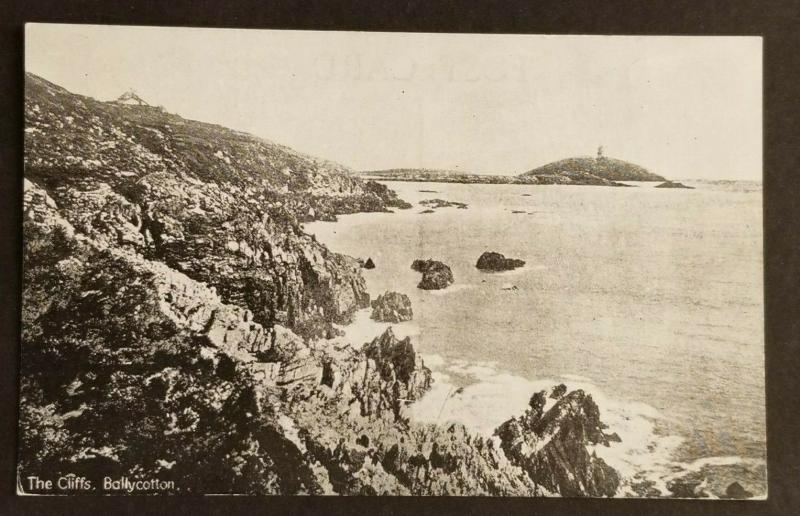 Mint Vintage Ireland The Cliffs Ballycotton County Cork Real Picture Postcard 