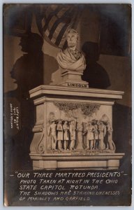 DS1/ RPPC Postcard c1910 Columbus Ohio Abraham Lincoln Monument 143