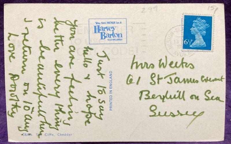 England The Cliffs Cheddar Somerset posted