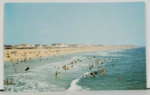 MD Greetings from Ocean City Maryland Beach Boardwalk in Distance Postcard M3