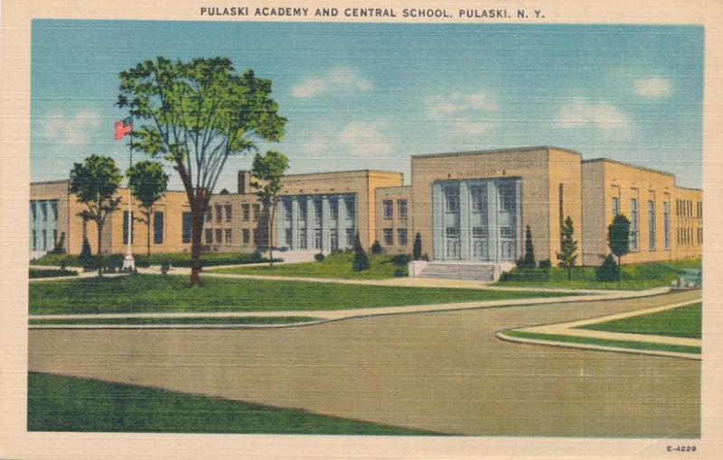 Academy and Central School at Pulaski NY, New York - Linen