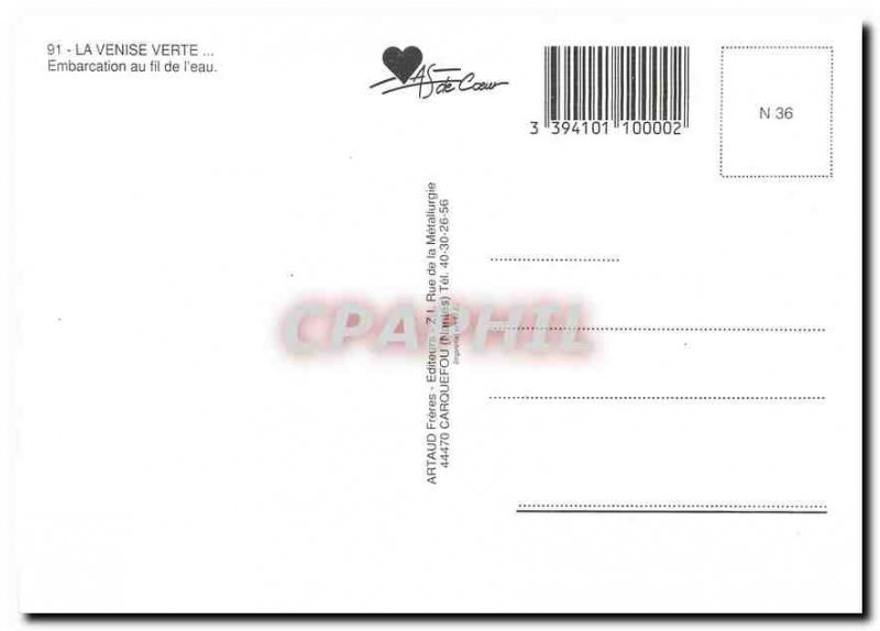 Postcard Modern Green Venice