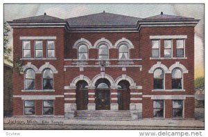 JACKSON, Michigan, 1900-1910s; Elks Temple (Front View)