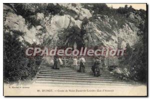 Old Postcard Duingt Cave Of Our Lady Of Lourdes