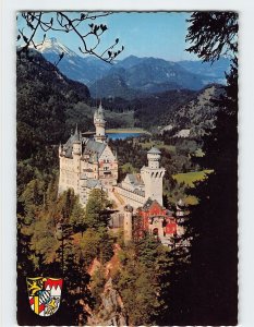 Postcard Königsschloß Neuschwanstein mit Breitenberg, Schwangau, Germany