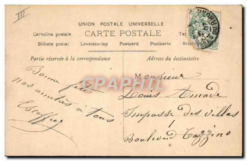 Old Postcard Fancy Surname Louis