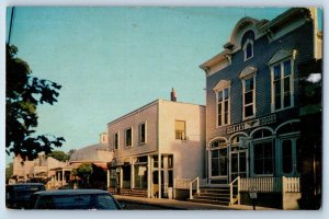 1960 Put in Bay Ohio Postcard Delaware Avenue South Bass Island Quaint Street