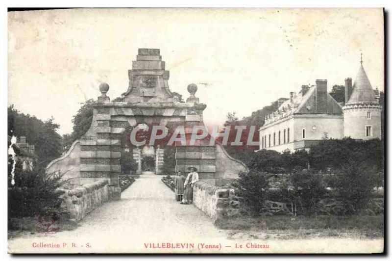 Old Postcard Villeblevin Le Chateau