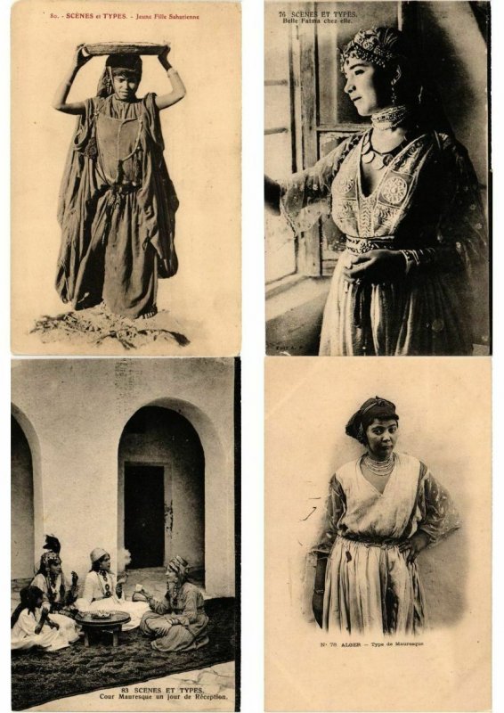 NORTH AFRICA TYPES ARAB GIRLS 44 CPA Pre-1940 with BETTER (L2814)