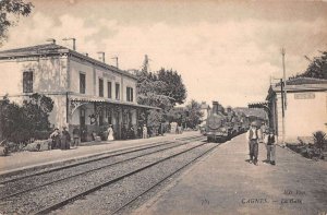 Cagnes France Train Station Vintage Postcard AA50924