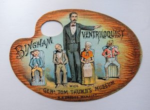 1860's General Tom Thumb Barnum Bingham Ventriloquist Circus Antique Trade Card
