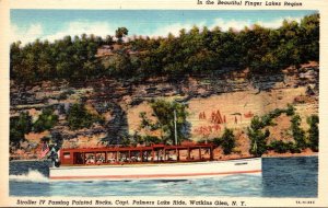 New York Watkins Glen Stroller IV Passing Painted Rocks Captain Palmers Lake ...