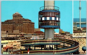 Atlantic City Skytower Boardwalk New Jersey 300 ft Above Sea Level Postcard